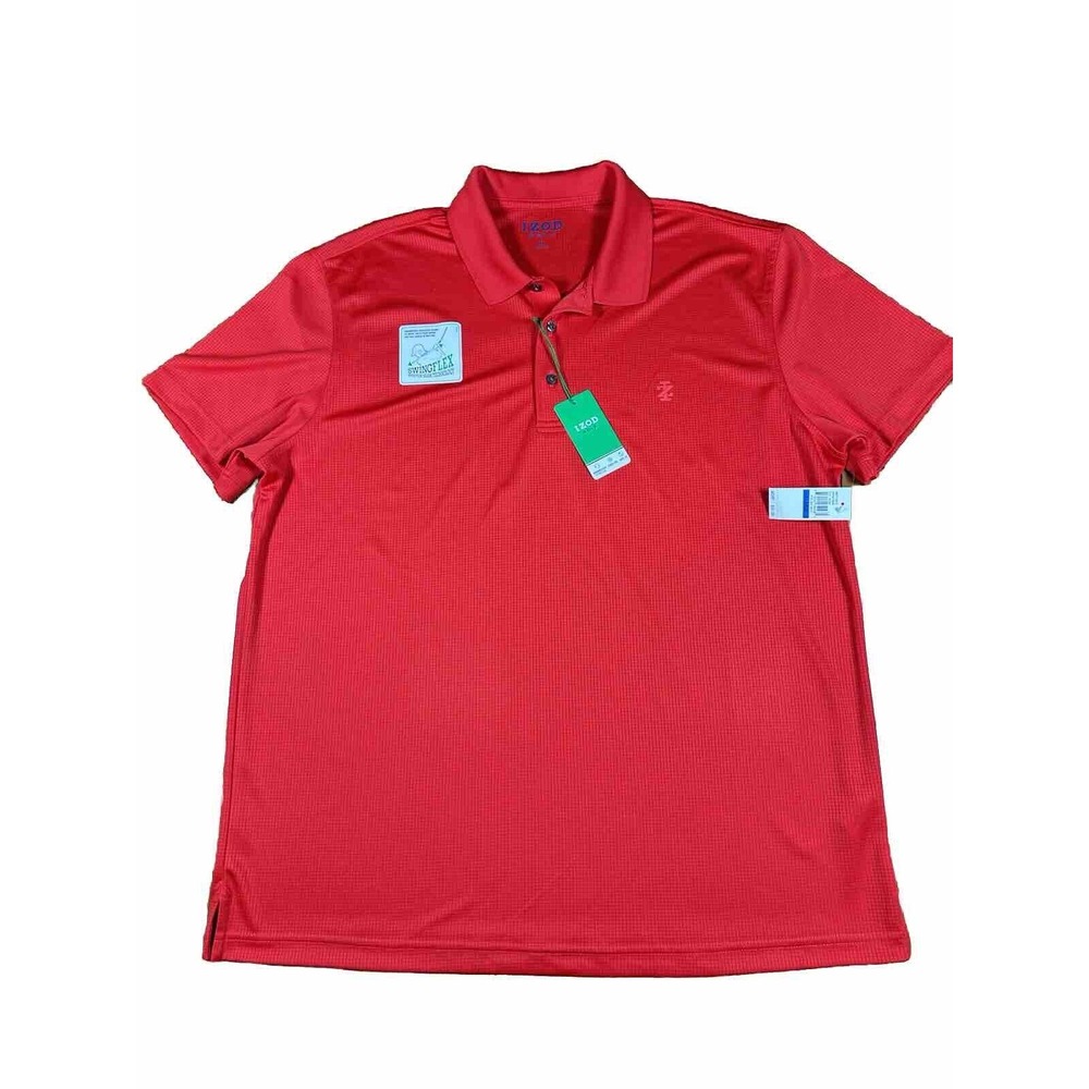 NWT IZOD Golf Men's‎ XLarge Cool FX Swingflex Red Polo Shirt